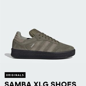 Adidas Samba XLG Olive Strata Silver Pebble ID3913 - size 8.5